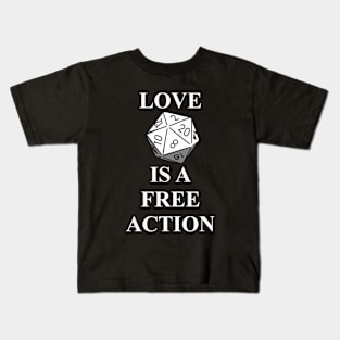 Love is a Free Action Kids T-Shirt